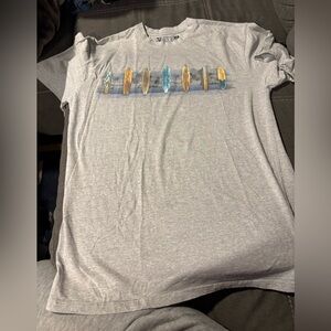 Newport Blue Surfboard Graphic Tee